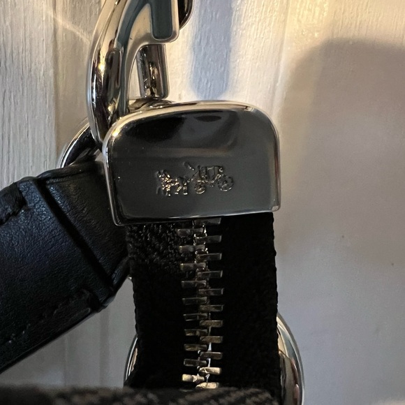 NWT Coach purse handbag black animal print leopard - Picture 8 of 9